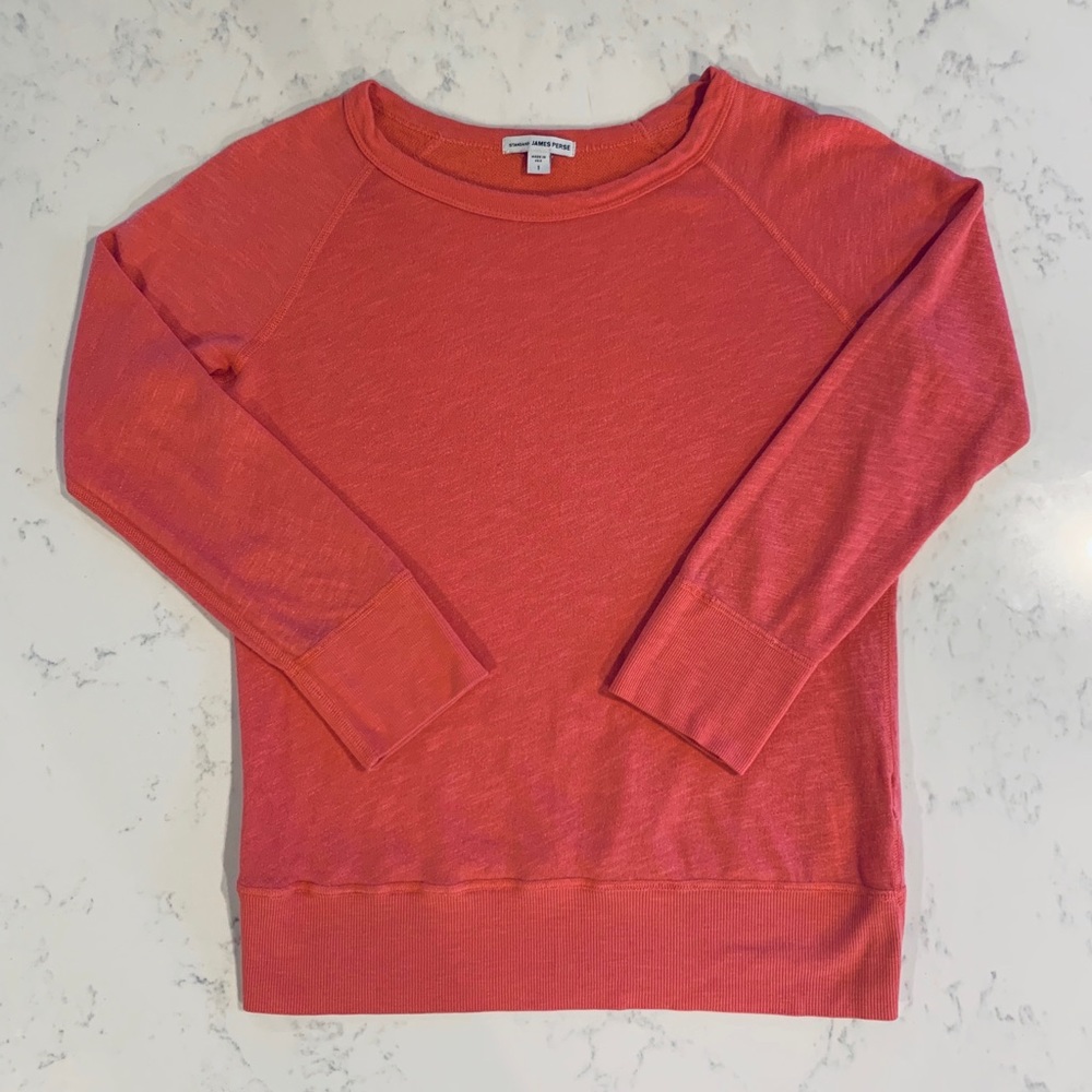 Pink James Perse Vintage Fleece Sweatshirt